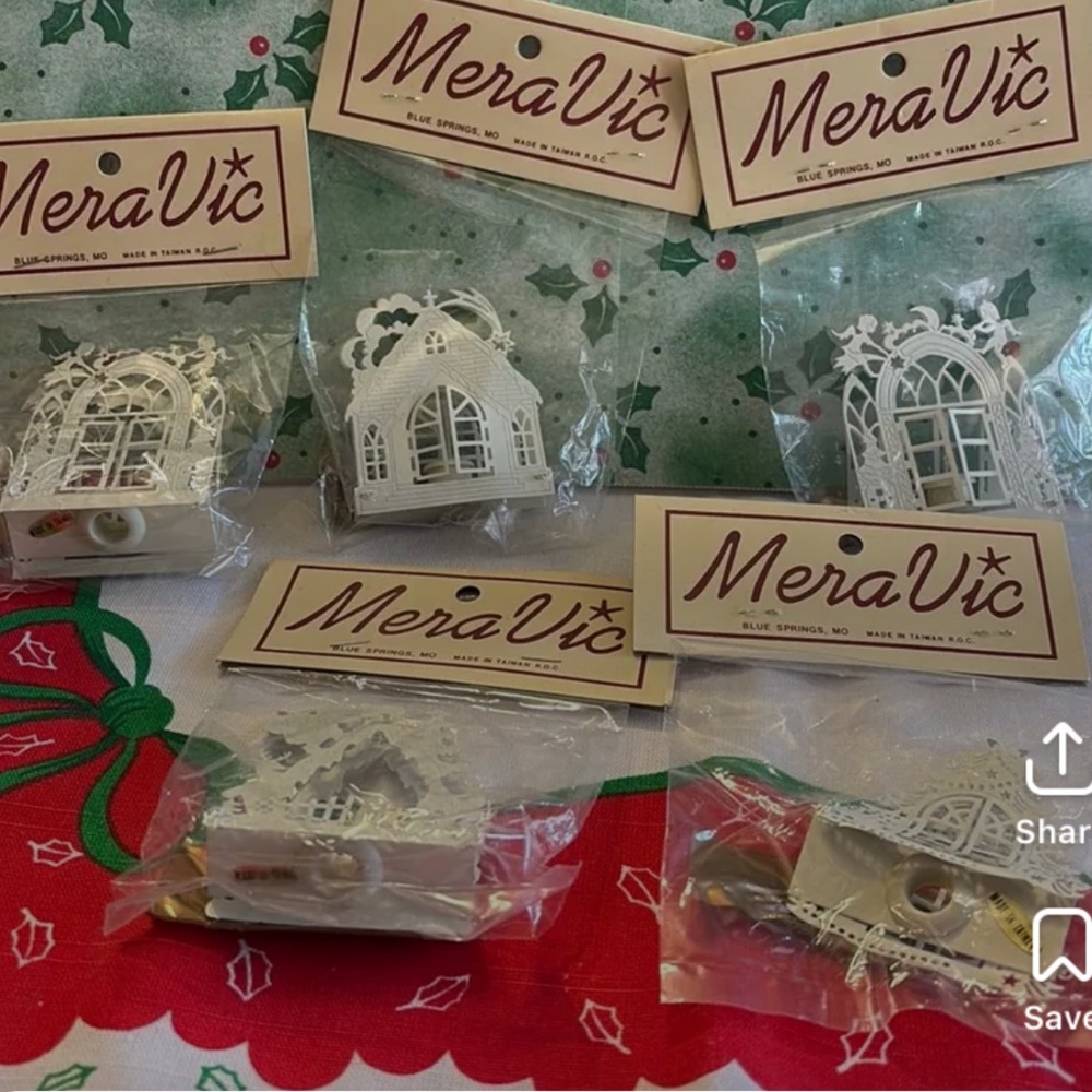 Vintage Christmas Light Silhouette Covers